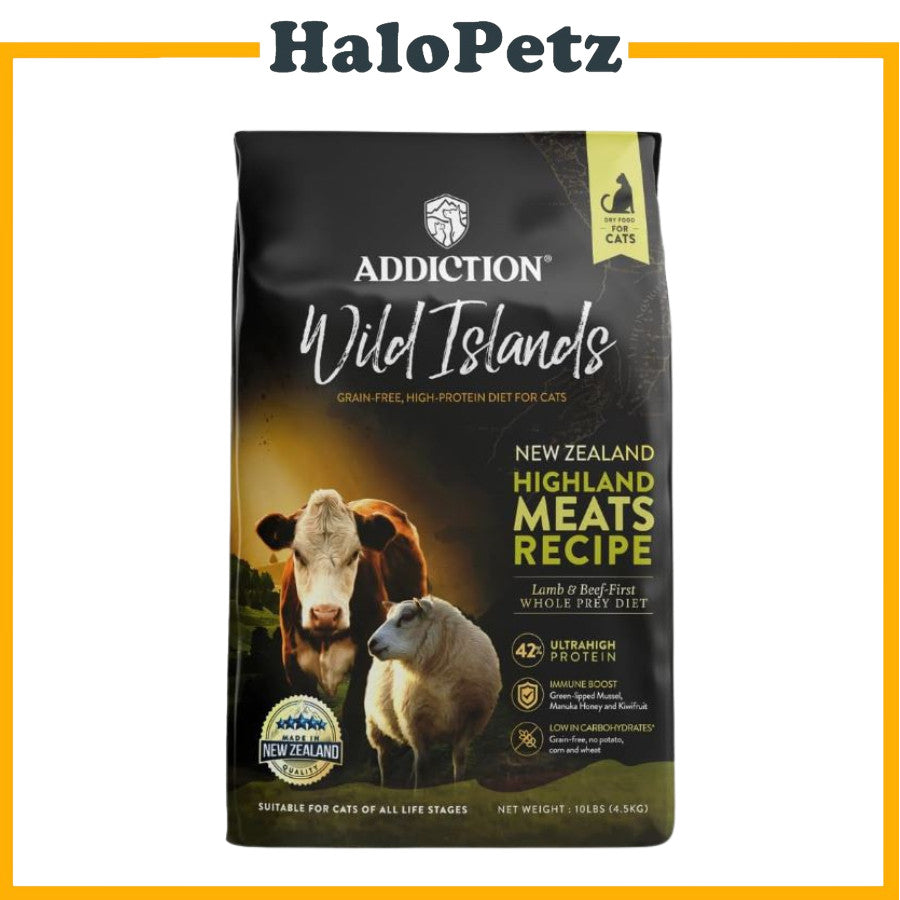 Addiction Grain Free Cat Dry Food | Wild Island | Salmon Duck Chicken | Venison