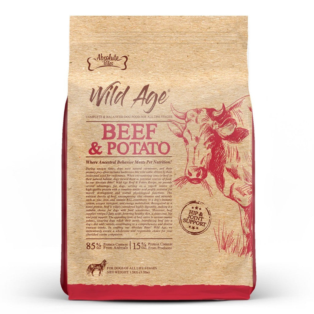 Absolute Holistic Grain-Free Kibbles for Dogs 22lbs | Duck Pork Lamb Salmon