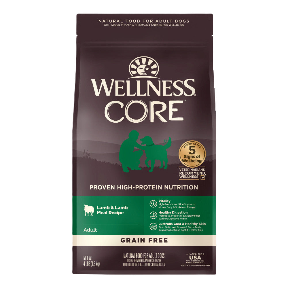 Wellness Core Dog Dry Food 18/22/24lbs