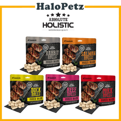 Absolute Holistic Freeze Dried Treats for Cats & Dogs 60g | Burger & Rolls