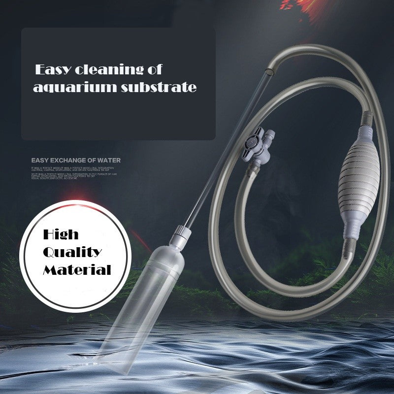 Aquarium Fish Tank Water Changing Suction Pump Pipe with Adjustable Water Pressure Valve