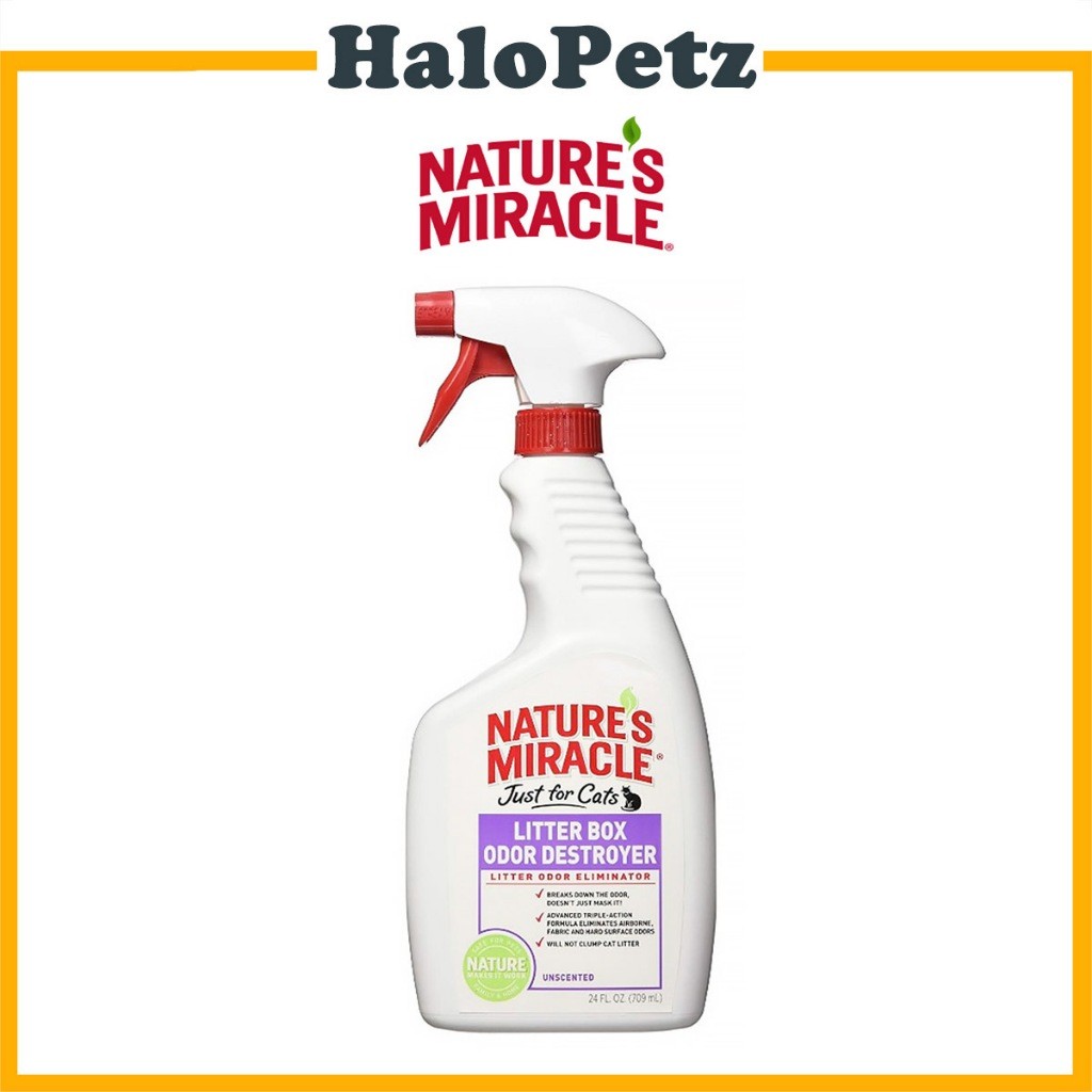 Nature's Miracle Cat Litter Box Odor destroyer Spray 24oz
