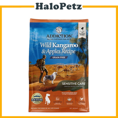 Addiction Dry Dog Food | Vegetarian | Kangaroo | Salmon | Venison | Puppy