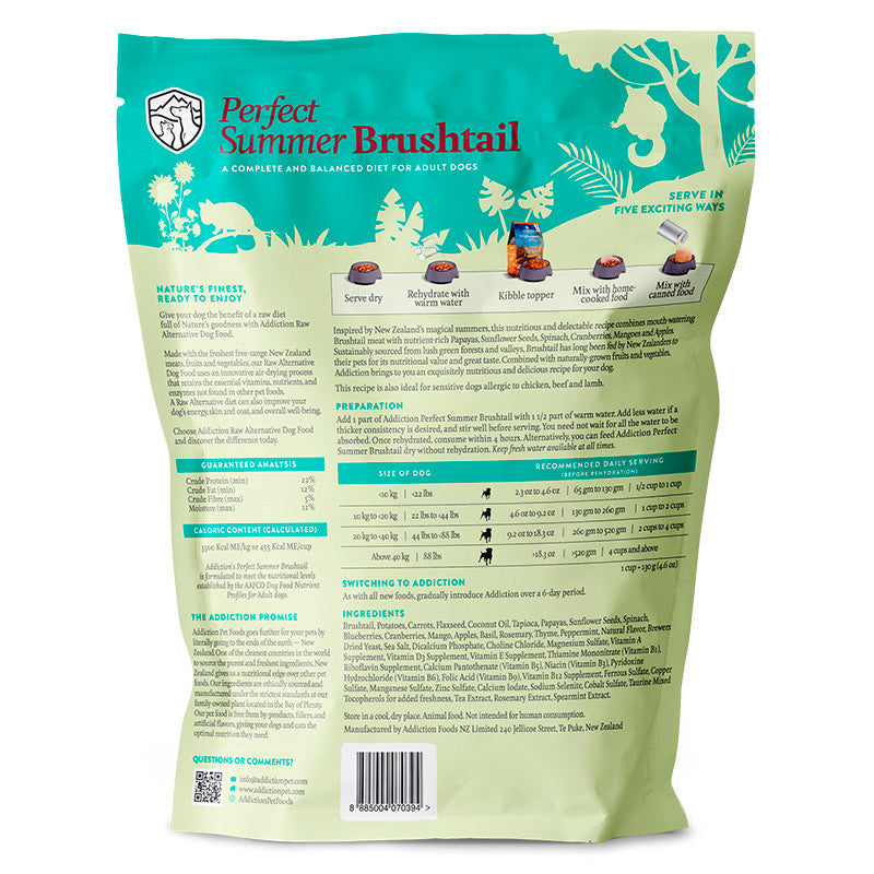 Addiction Raw Alternative Air Dried Dog Food 2lbs | Grain-Free Novel Protein