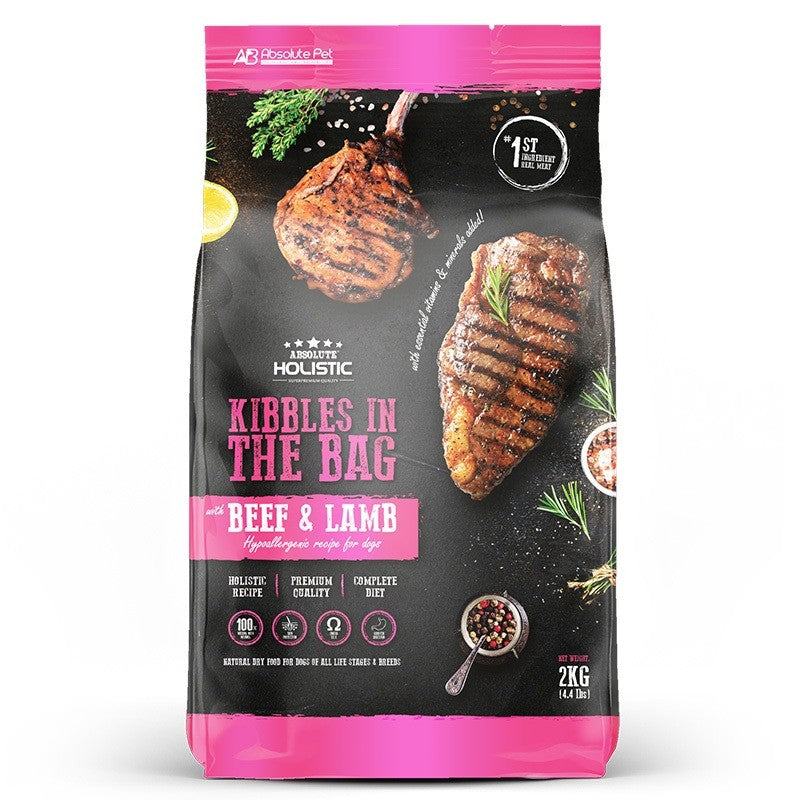 Absolute Holistic Kibbles in the Bag Grain-Free Dog Food 2kg | Singapore Made