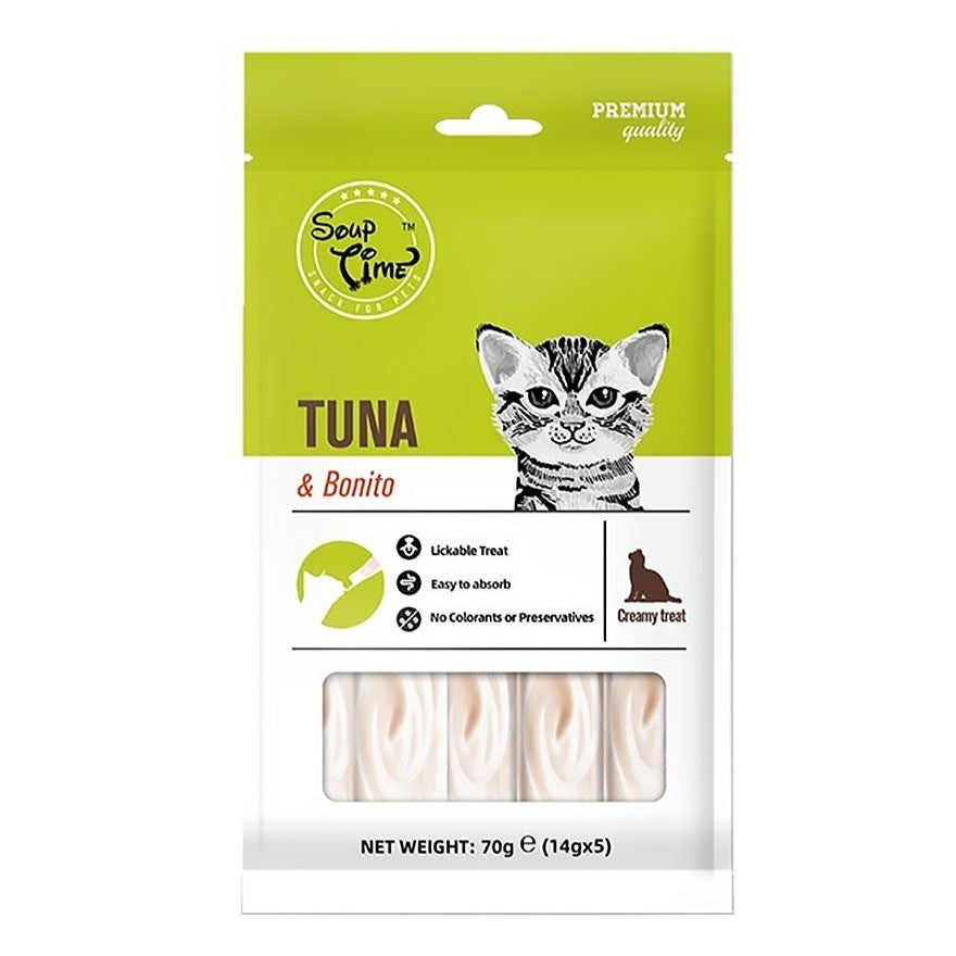 Jerky Time /Soup Time Cat Treat 80g- Codfish, Chicken, Duck