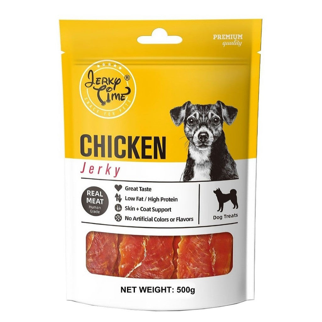 [500g Value Pack] Jerky Time Dog Treats - Duck, Chicken Jerky Bar