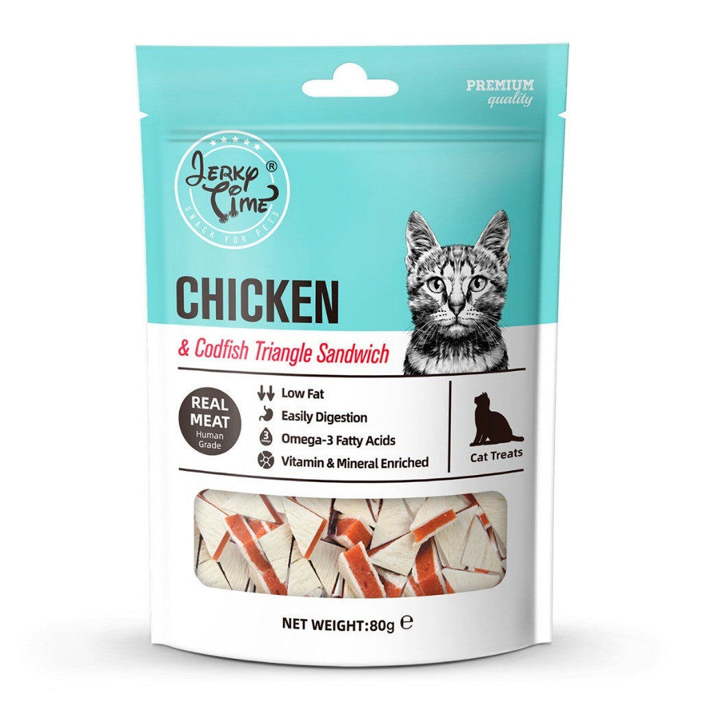 Jerky Time /Soup Time Cat Treat 80g- Codfish, Chicken, Duck