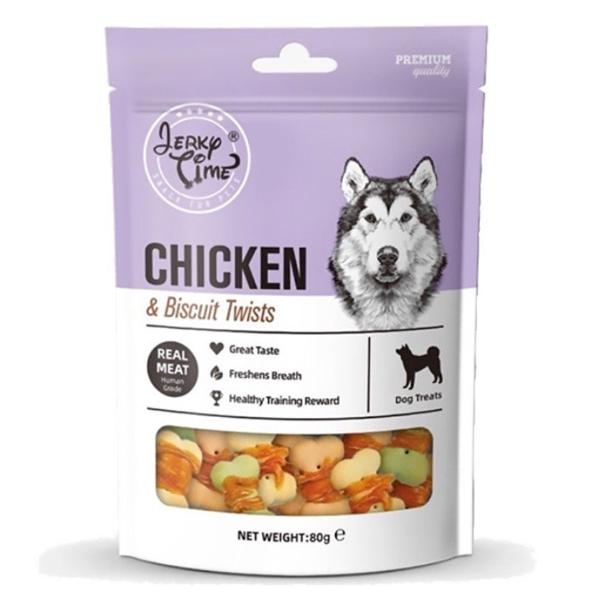 Jerky Time Dog Treats 80g | Lamb, Duck