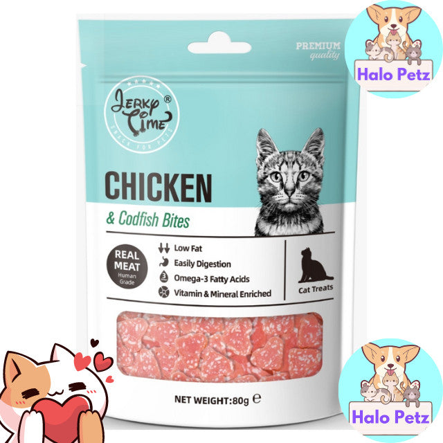 Jerky Time /Soup Time Cat Treat 80g- Codfish, Chicken, Duck