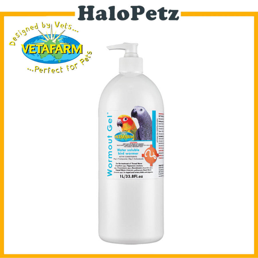 Vetafarm WormOut Gel Bird Parasite Control 50ml | 100ml