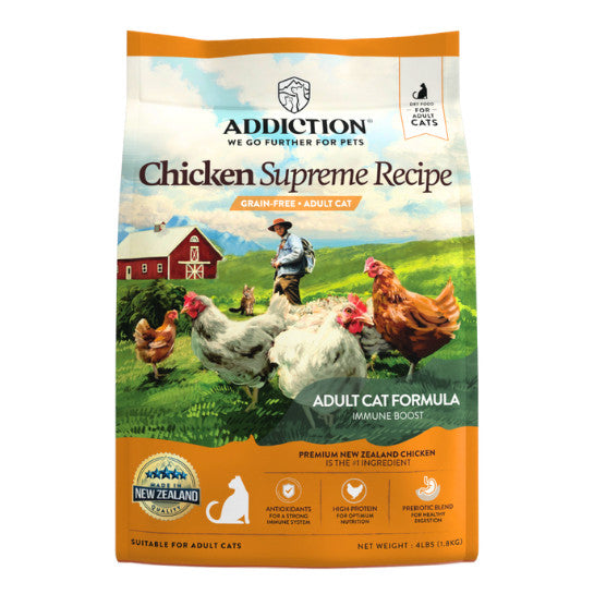 Addiction Chicken Supreme Dry Cat Food | Kitten | Adult | Senior