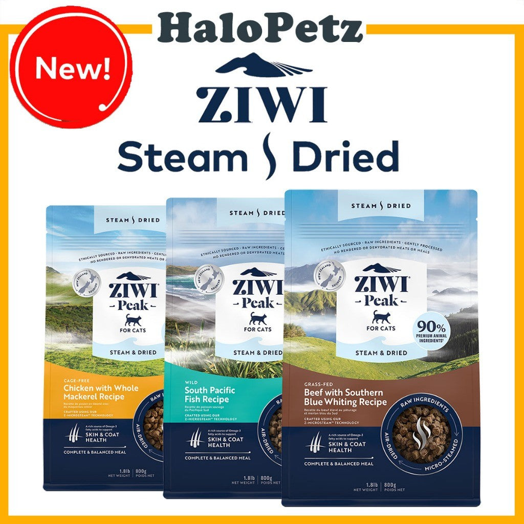 Ziwi Peak Steam & Dried Cat Food and Topper | New Zealand Premium Recipes