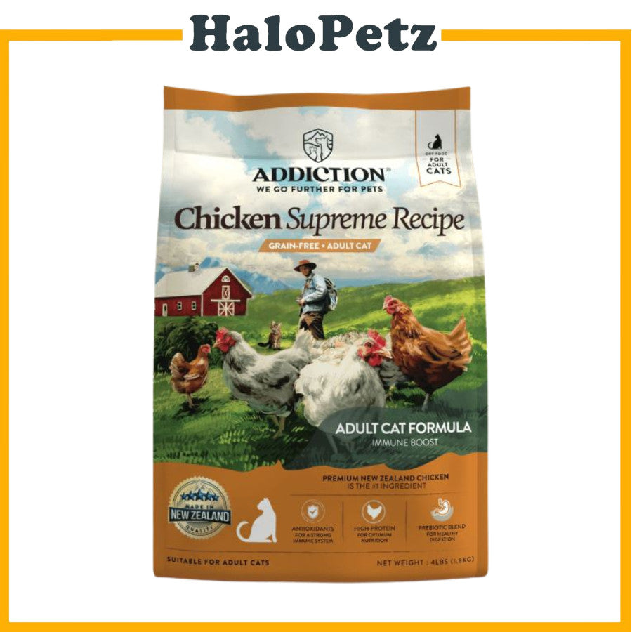 Addiction Grain Free Cat Dry Food | Wild Island | Salmon Duck Chicken | Venison