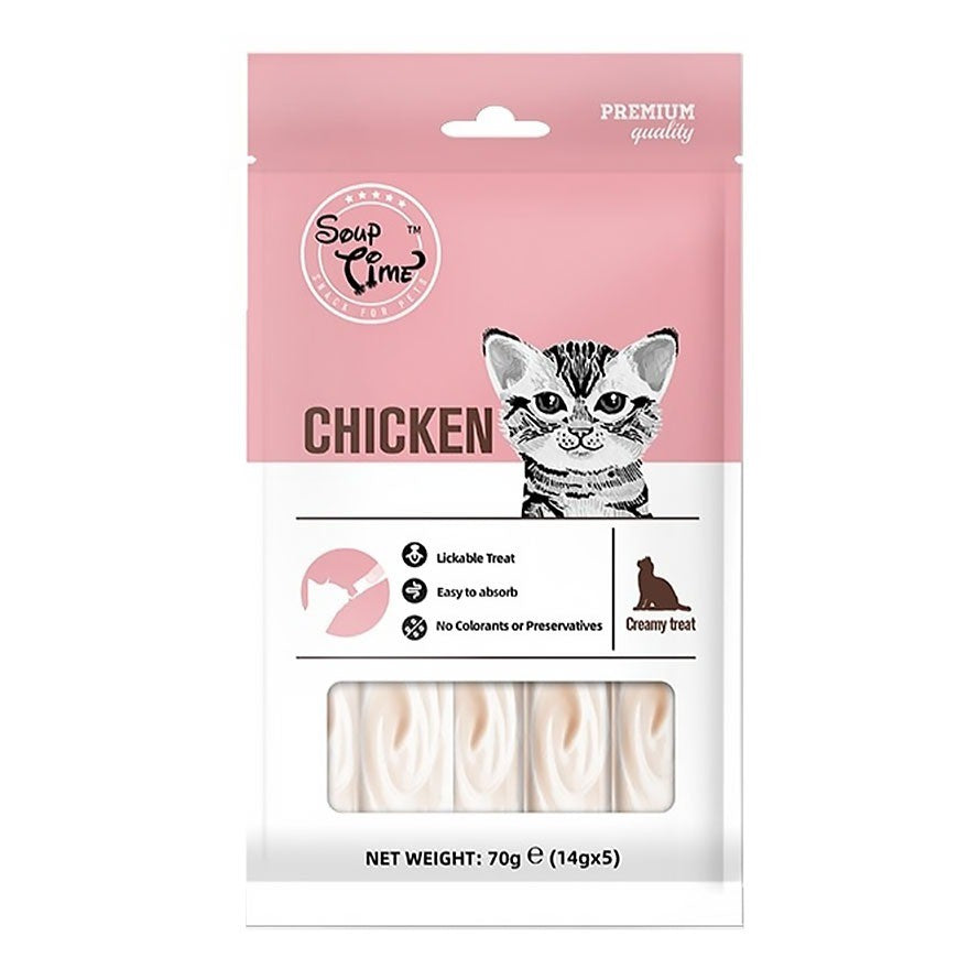 Jerky Time /Soup Time Cat Treat 80g- Codfish, Chicken, Duck