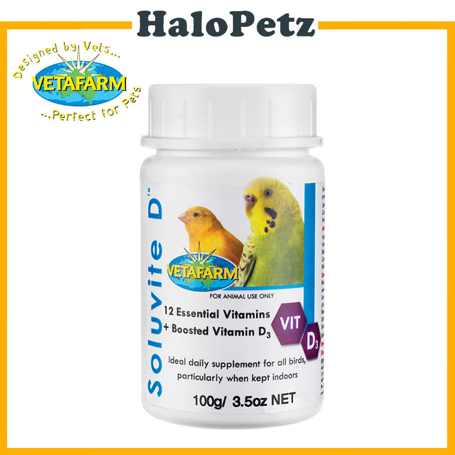 Vetafarm Bird Soluvite D 100g / 3.5oz