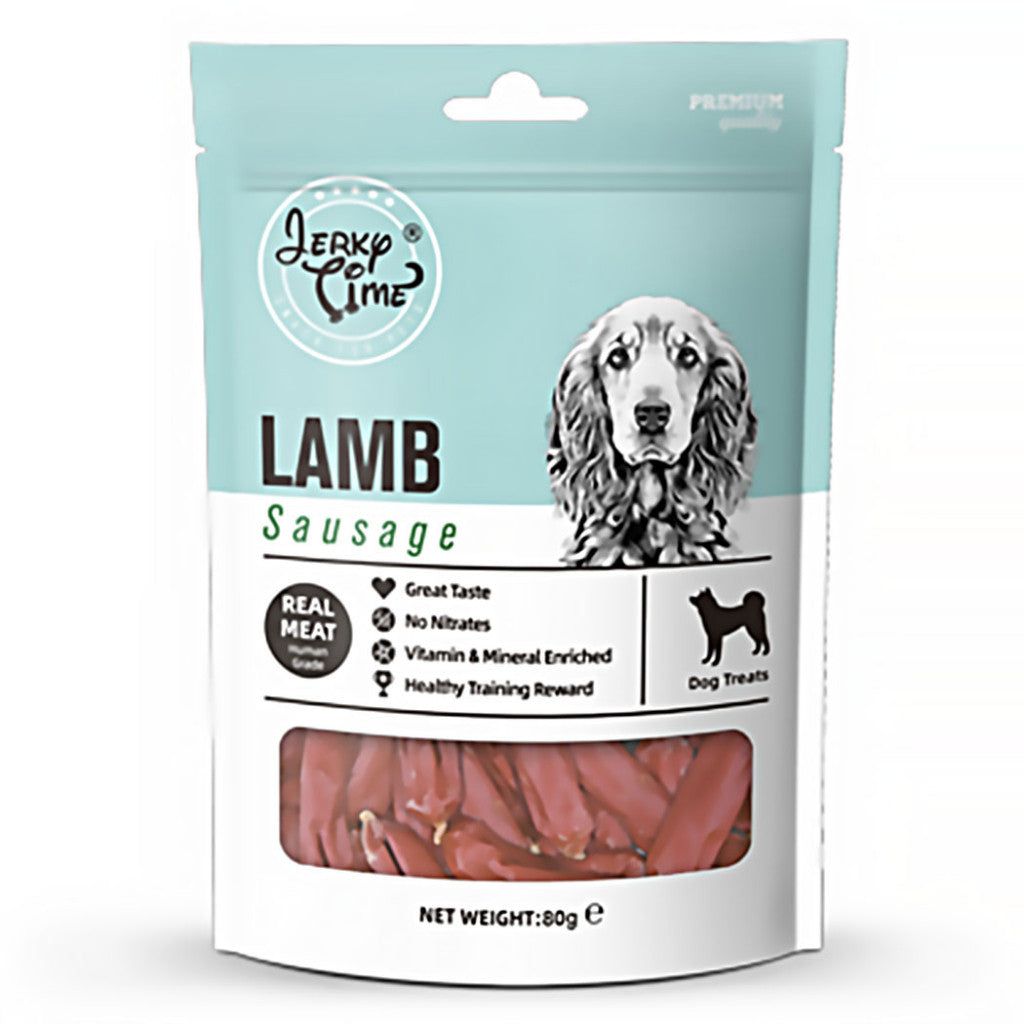 Jerky Time Dog Treats 80g | Lamb, Duck
