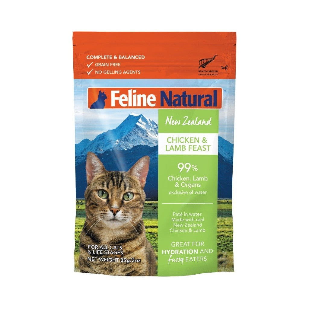 Feline Natural Pouch Cat Wet Food 85g | Grain-Free Premium Cat Food | New Zealand