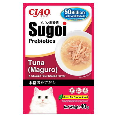 Ciao Sugoi Wet Cat Pouch 40g Dashi Soup - Tuna/Chicken