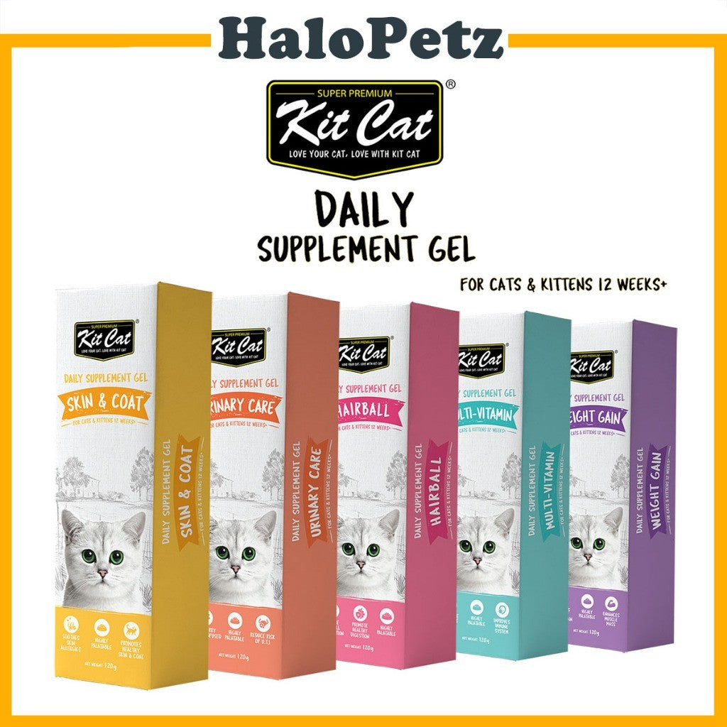 Kit Cat Daily Nutritional Supplement Gel For Cats & Kittens 120g