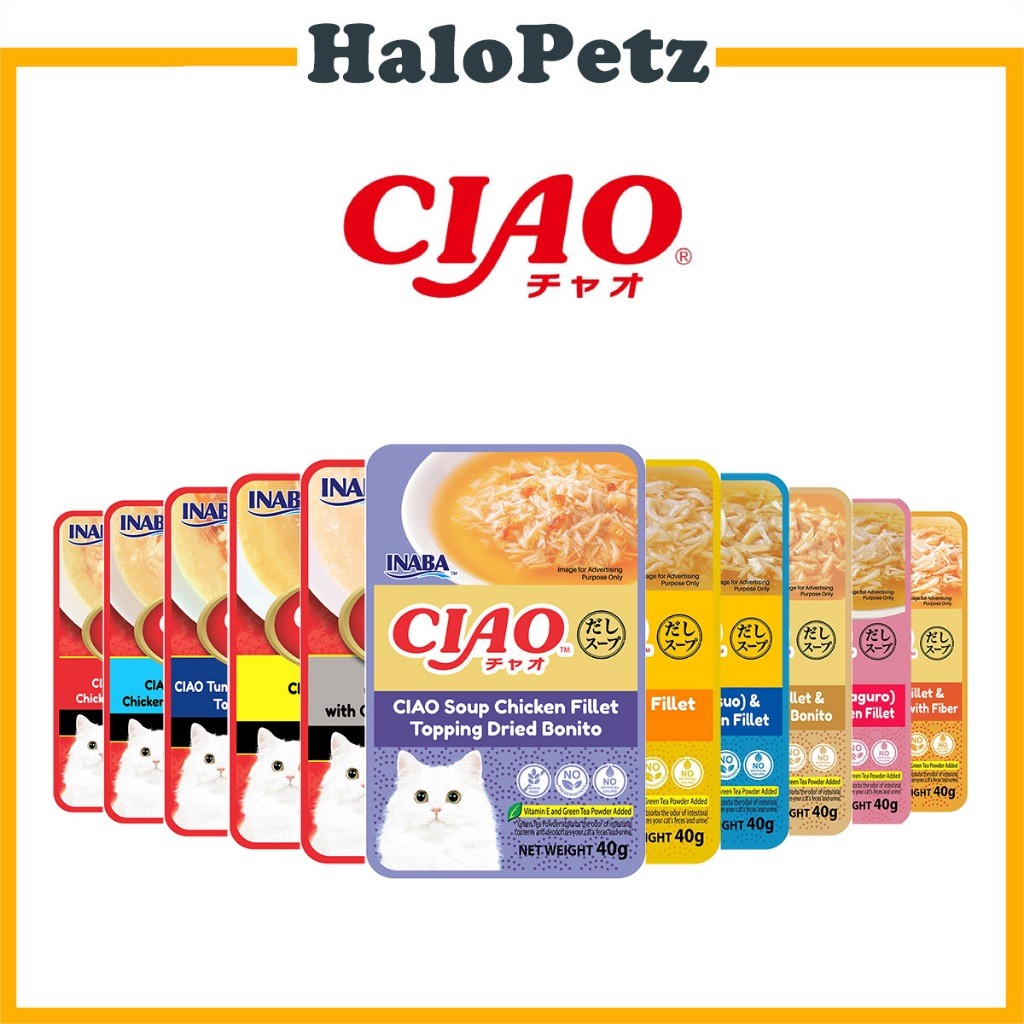 Ciao Pouch wet Cat Food 40g | Creamy Soup Pouch Wet Cat Food