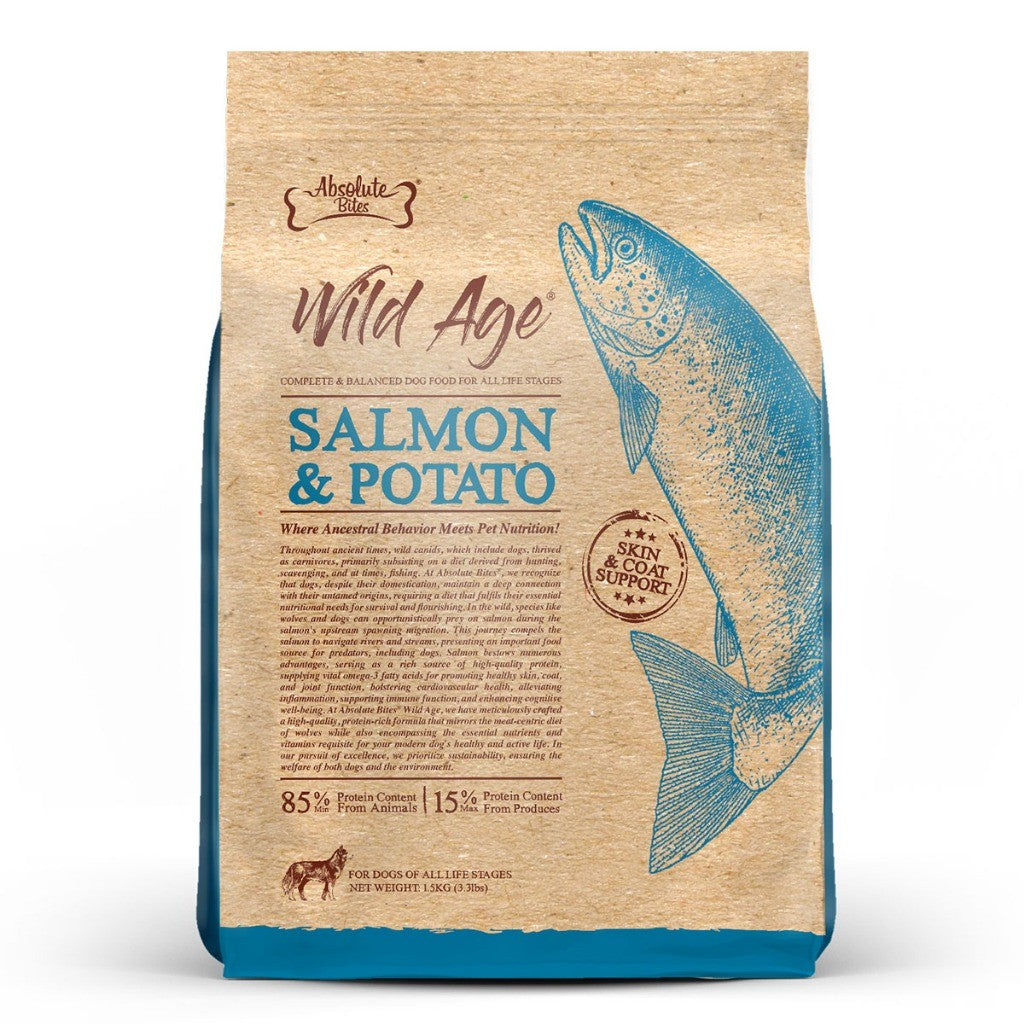 Absolute Holistic Grain-Free Kibbles for Dogs 22lbs | Duck Pork Lamb Salmon