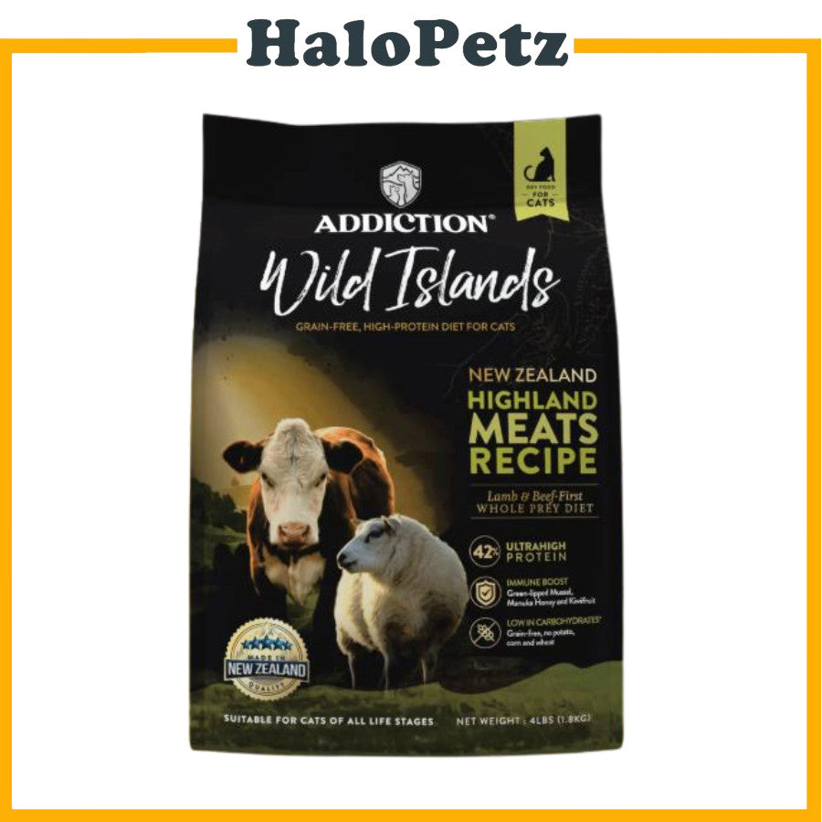 Addiction Grain Free Cat Dry Food | Wild Island | Salmon Duck Chicken | Venison