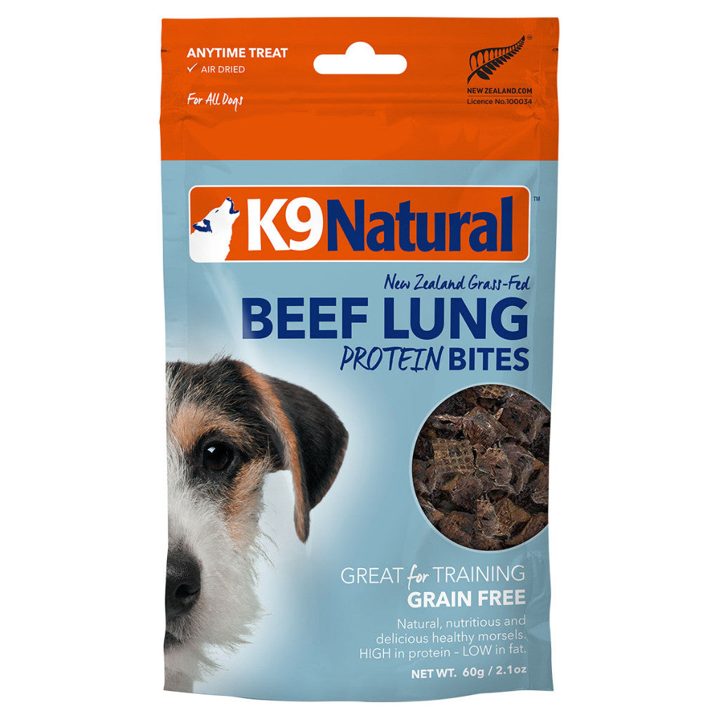 K9 Natural Freezed /Air Dried Treats - Healthy Bites Chicken, Lamb, Beef, Lungs, Green Mussels