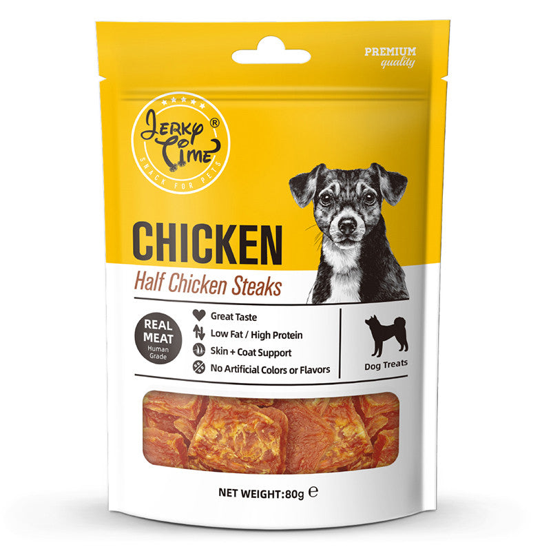 Jerky Time Dog Treats 80g | Lamb, Duck