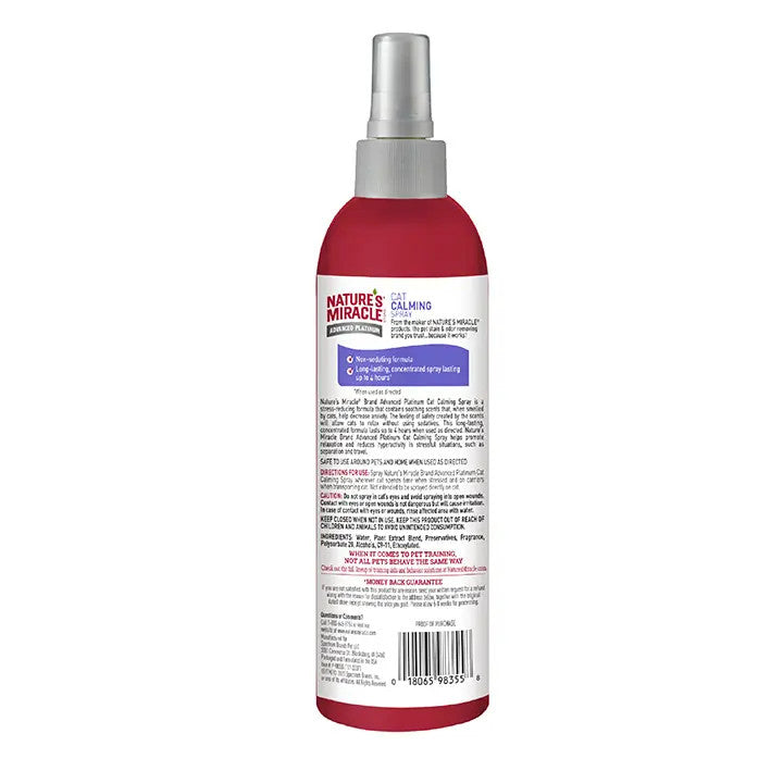 Nature's Miracle Adv Platinum Cat Calming and Catnip Spray - 8oz