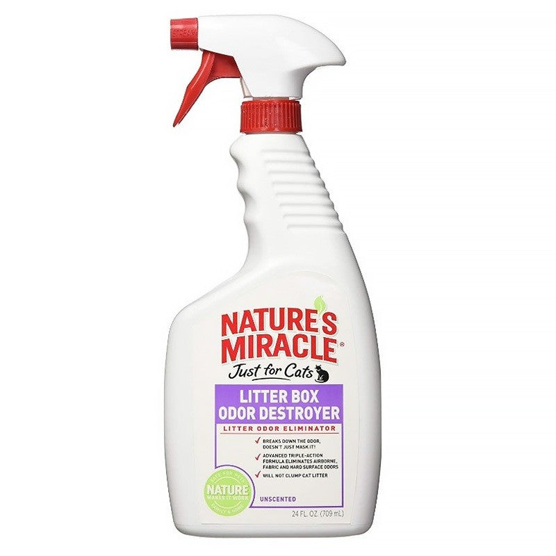 Nature's Miracle Cat Litter Box Odor destroyer Spray 24oz