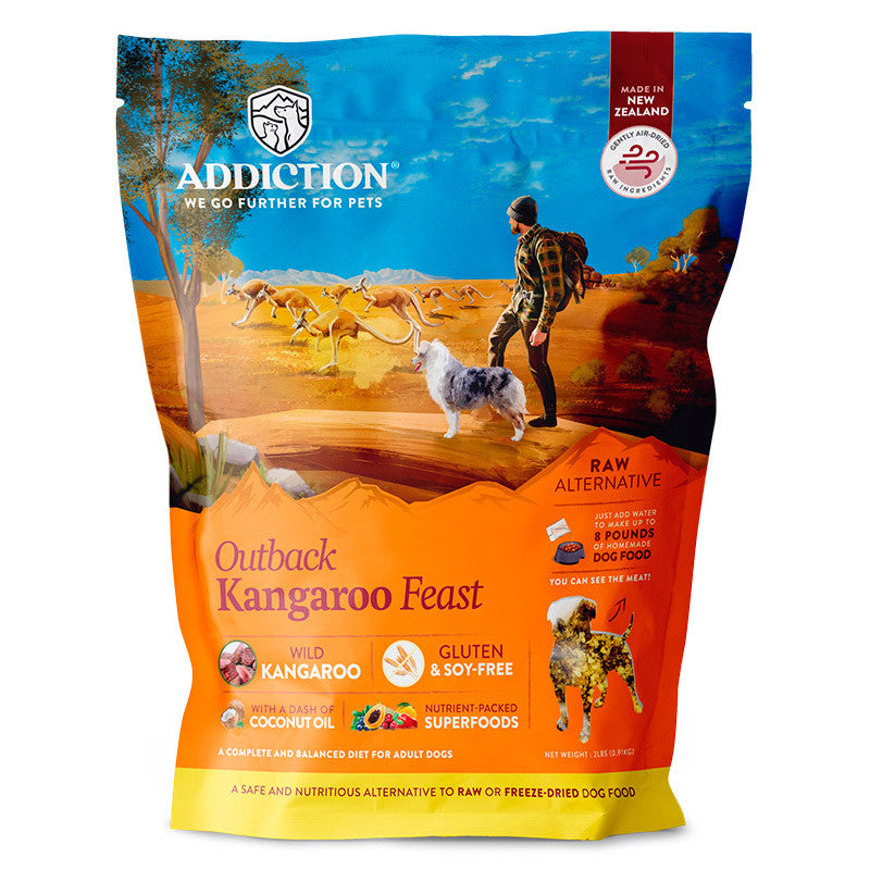 Addiction Raw Alternative Air Dried Dog Food 2lbs | Grain-Free Novel Protein