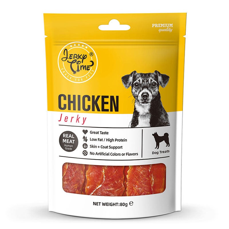 Jerky Time Dog Treats 80g | Lamb, Duck
