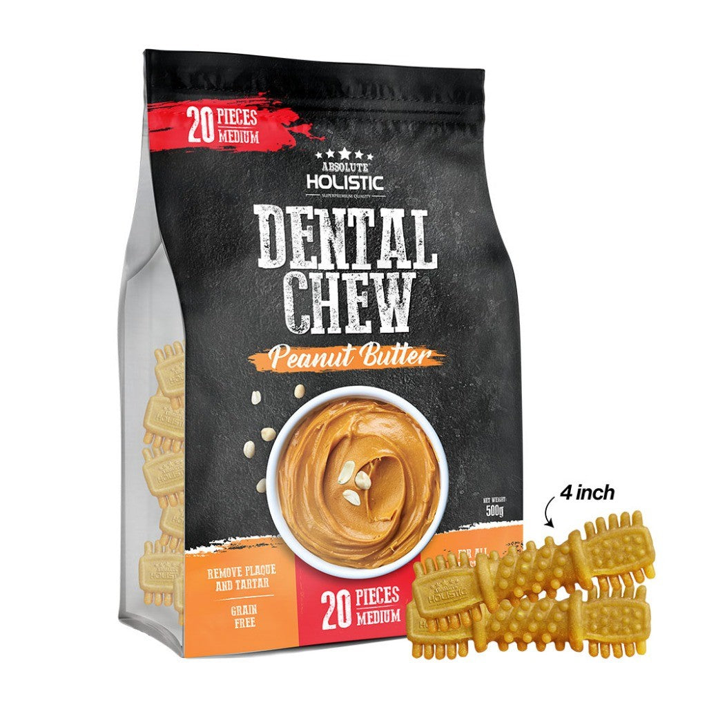Absolute Holistic Dog Dental Chew Jumbo Pack | Grain-Free Dental Treats for Dogs