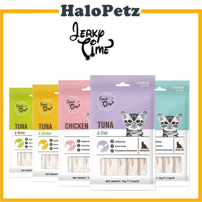 Jerky Time /Soup Time Cat Treat 80g- Codfish, Chicken, Duck