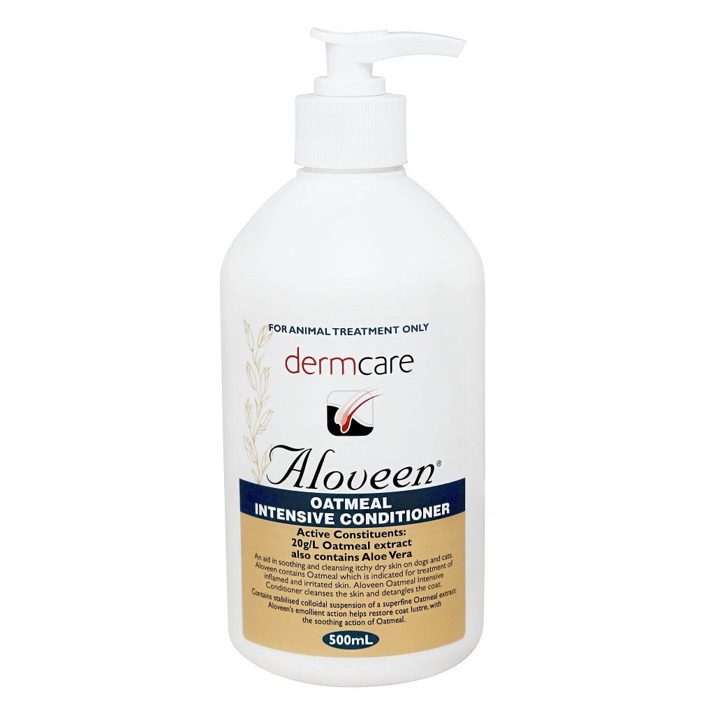 Dermcare Aloveen Oatmeal Shampoo & Intensive Conditioner For Dogs & Cats