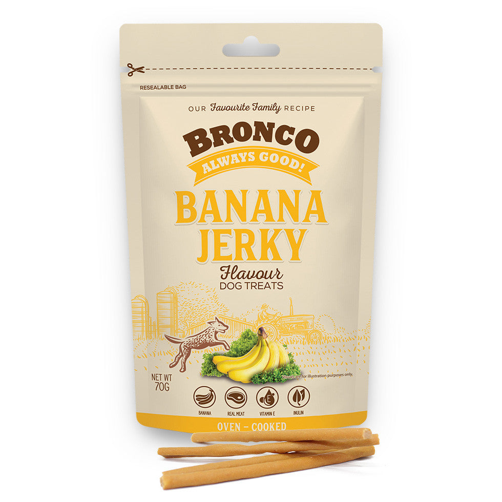 Bronco Jerky Dog Treats 70g