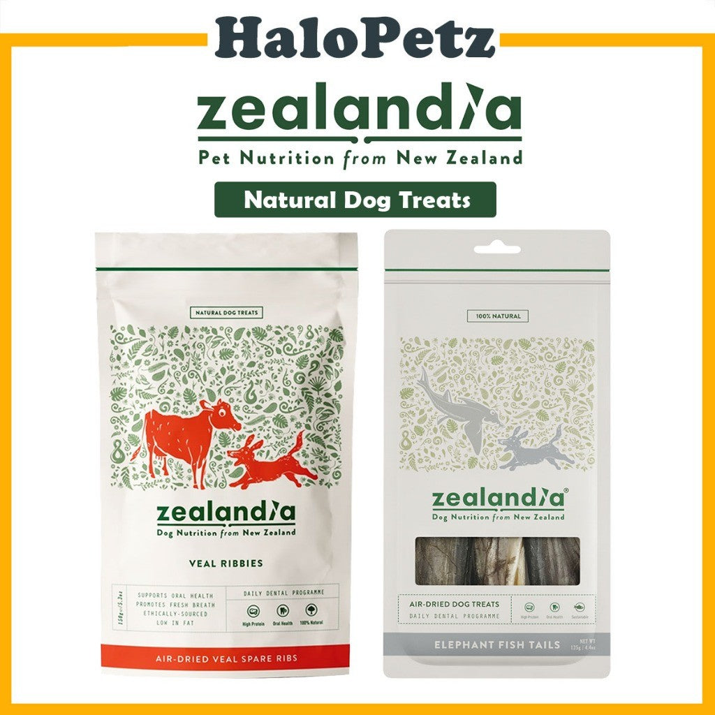 Zealandia Air Dried Dogs Treats-Fish Tails | Veal Spare Ribs