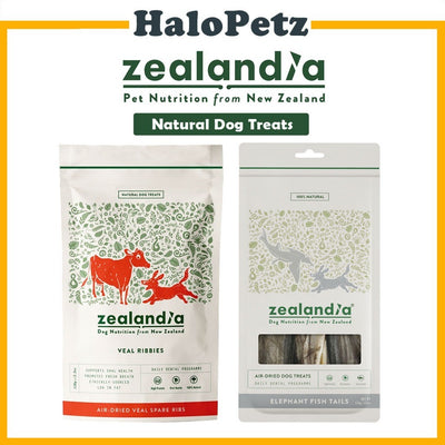 Zealandia Air Dried Dogs Treats-Fish Tails | Veal Spare Ribs