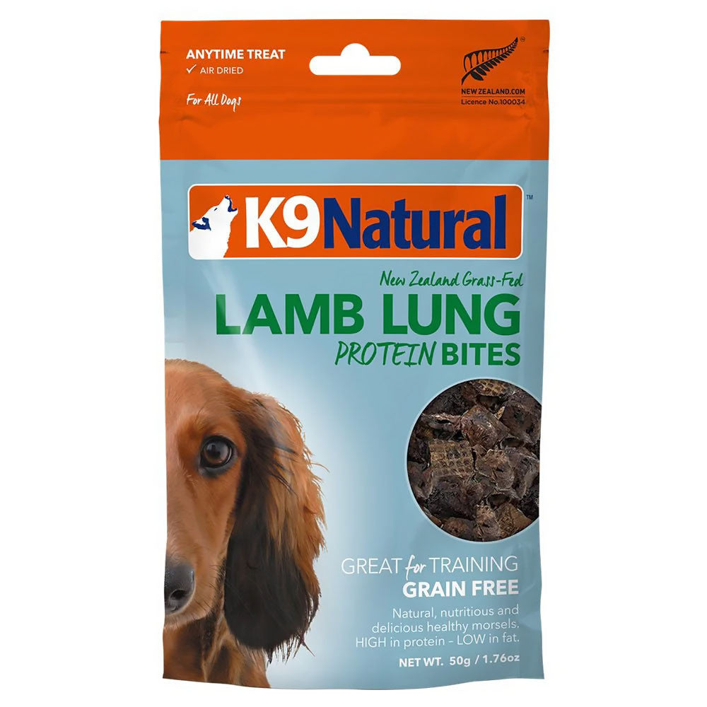 K9 Natural Freezed /Air Dried Treats - Healthy Bites Chicken, Lamb, Beef, Lungs, Green Mussels