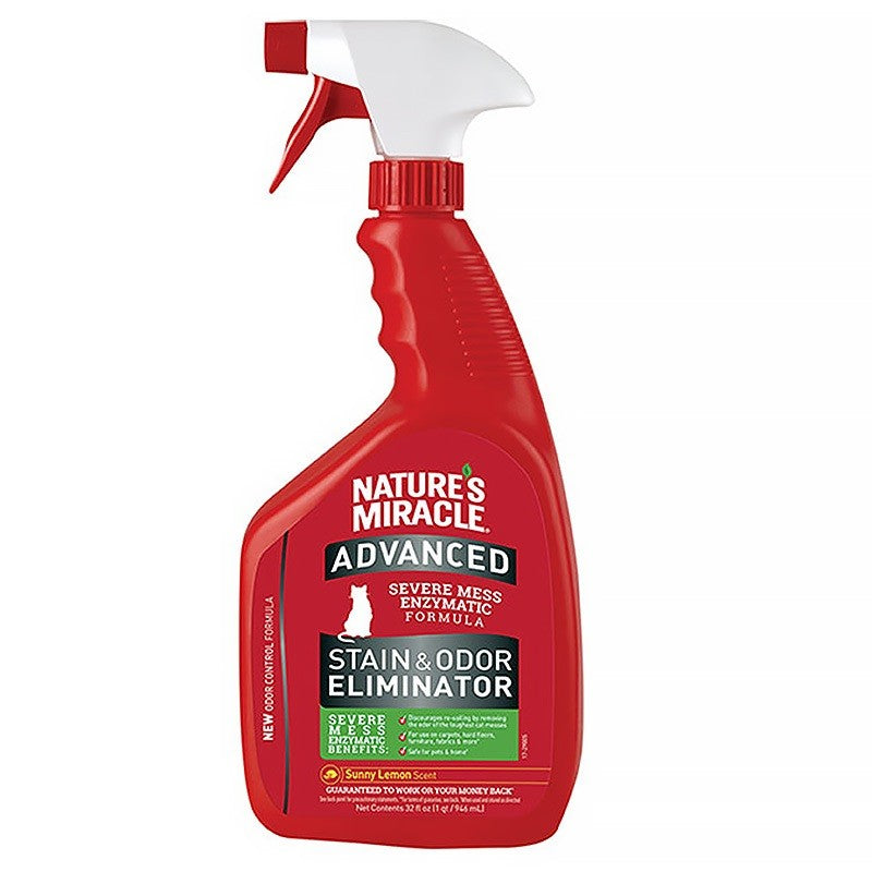 Nature's Miracle Advanced Stain and Odor Spray 32oz for Cats and Dogs