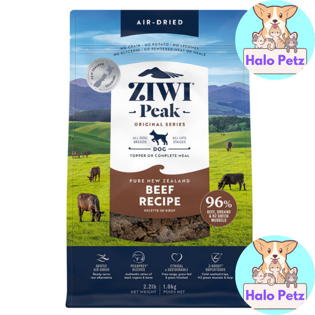 Ziwi Peak Air-Dried Dog Food 454g | New Zealand Grass-Fed & Free-Range Recipes
