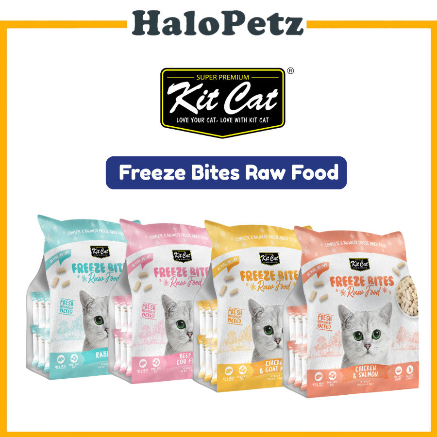 Kit Cat Freeze Bites Raw Food for Cats 225g