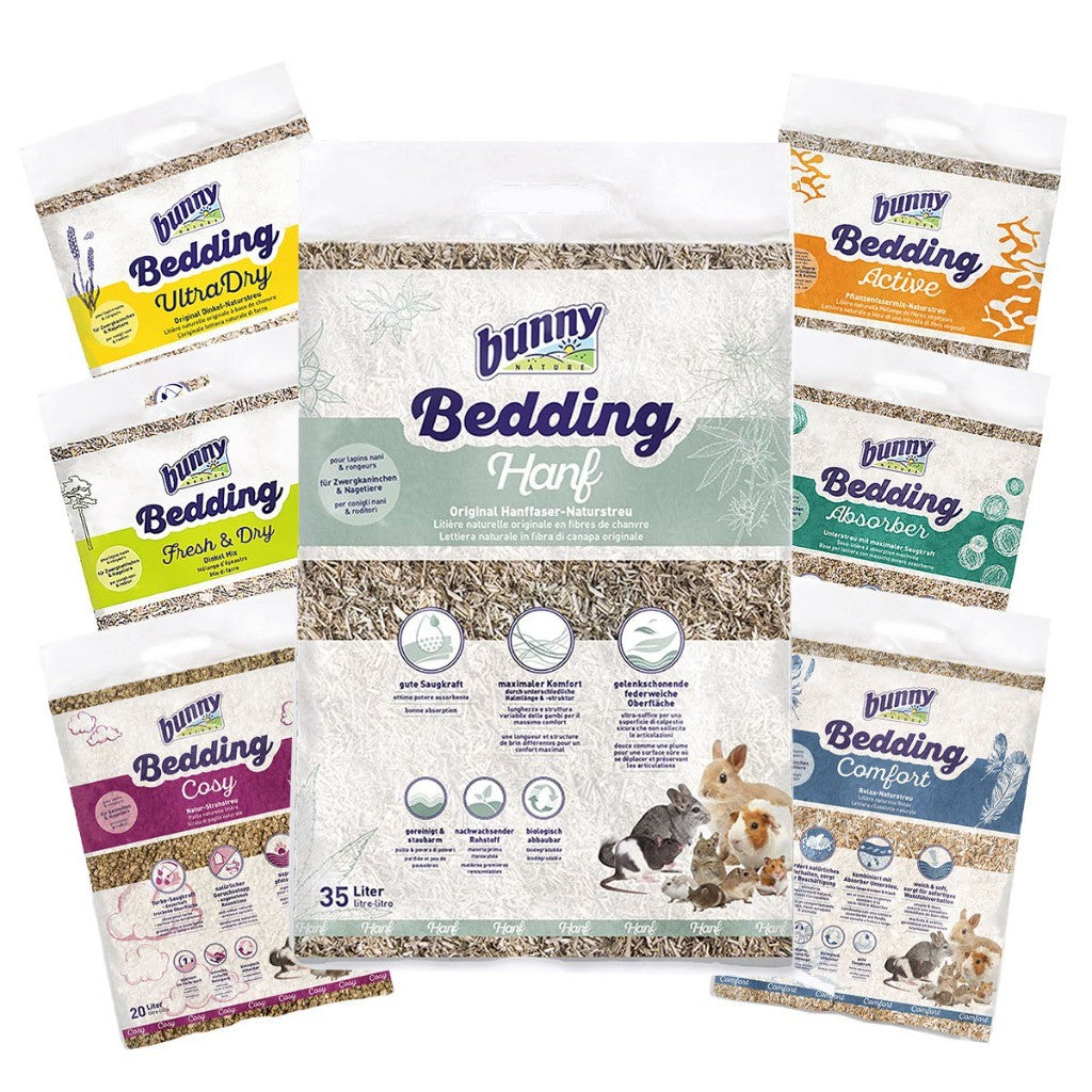 Bunny Nature Bedding For Small Animal, Hemp, Cotton , Linum, Active, Absorber