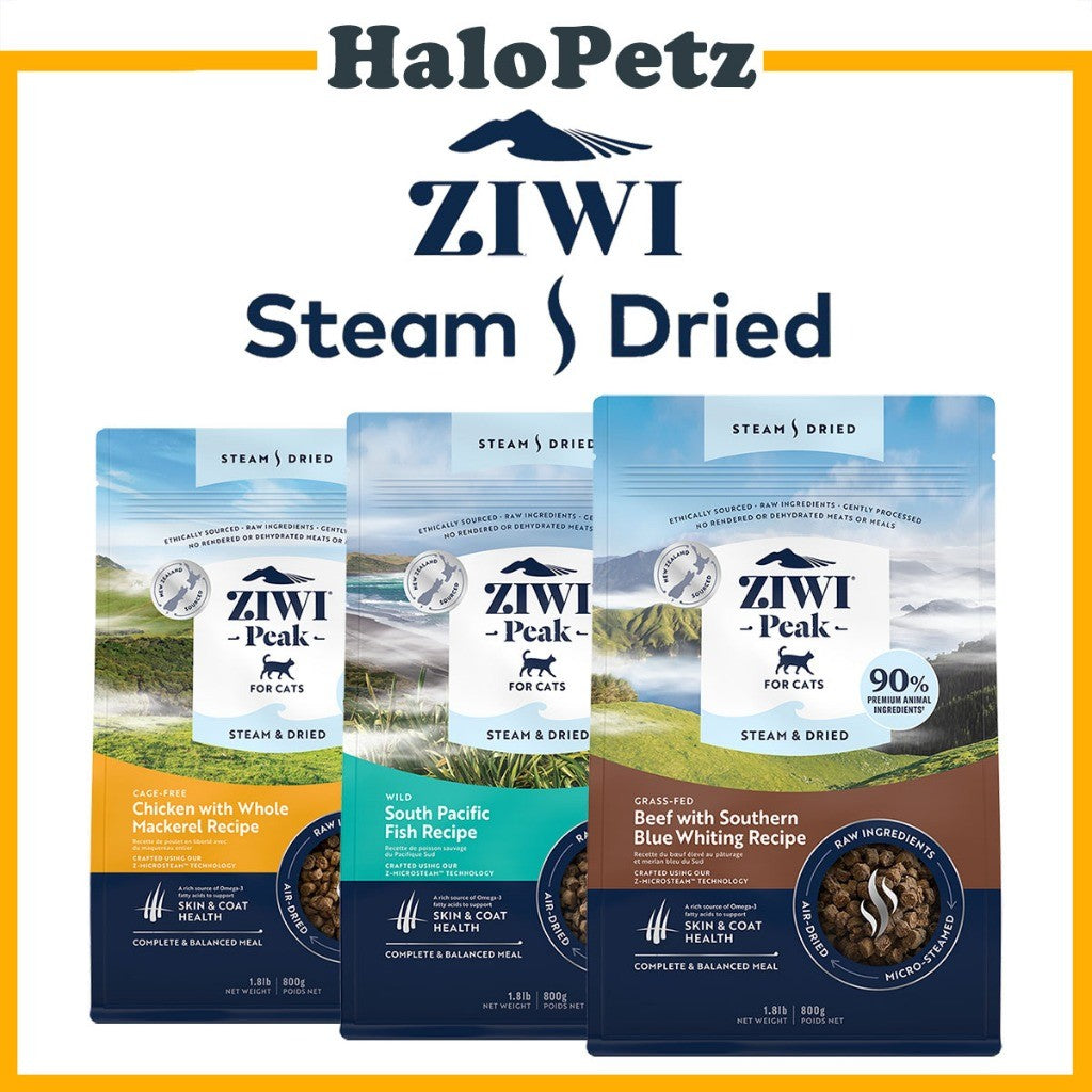 Ziwi Peak Steam & Dried Cat Food and Topper | New Zealand Premium Recipes