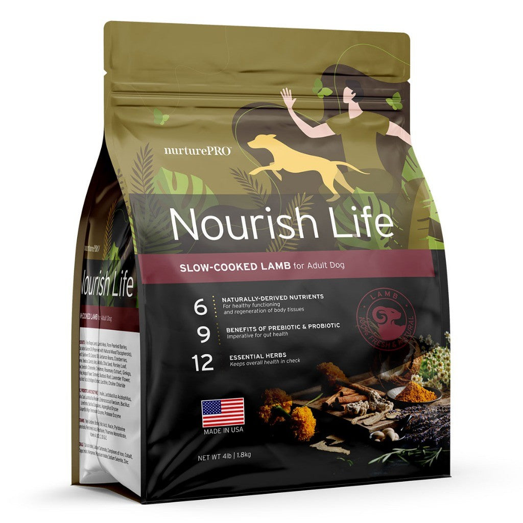 Nurture Pro Original & Nourish Life Dry Dog Food-Salmon, Chicken, Pork, Lamb