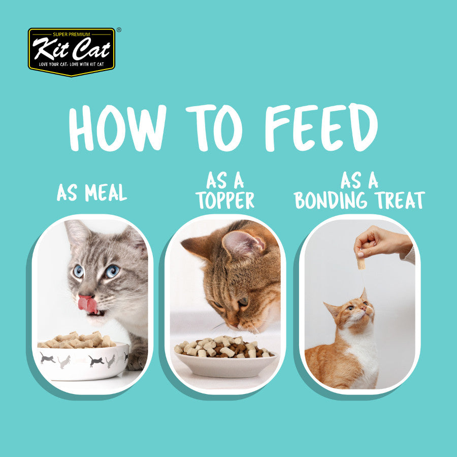 Kit Cat Freeze Bites Raw Food for Cats 225g