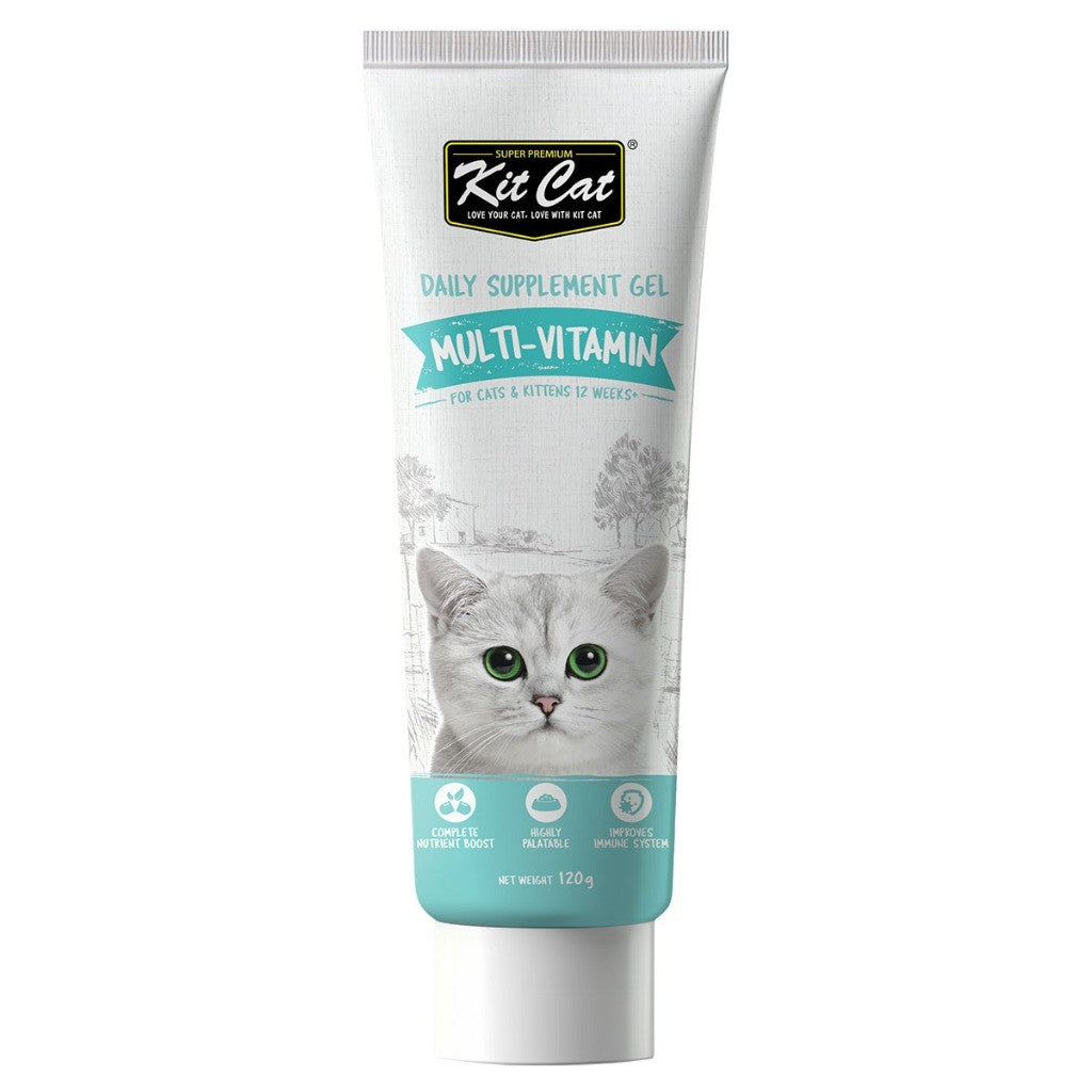 Kit Cat Daily Nutritional Supplement Gel For Cats & Kittens 120g
