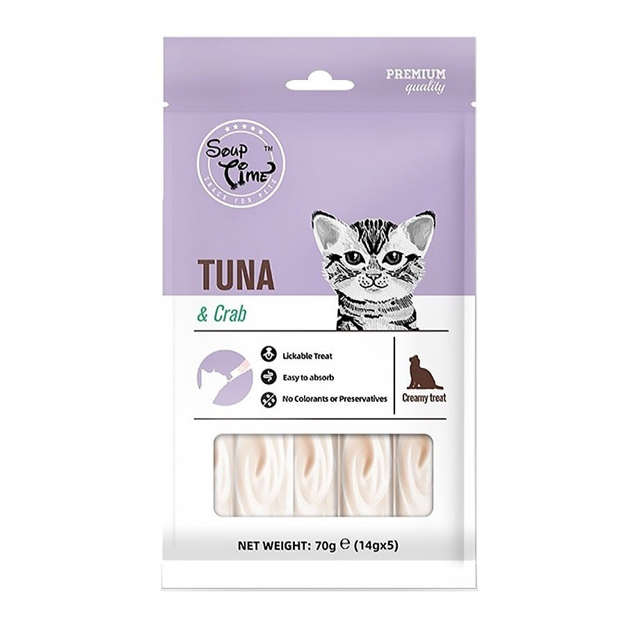Jerky Time /Soup Time Cat Treat 80g- Codfish, Chicken, Duck