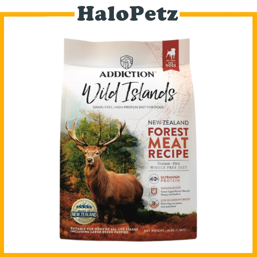 Addiction Dry Dog Food | Vegetarian | Kangaroo | Salmon | Venison | Puppy